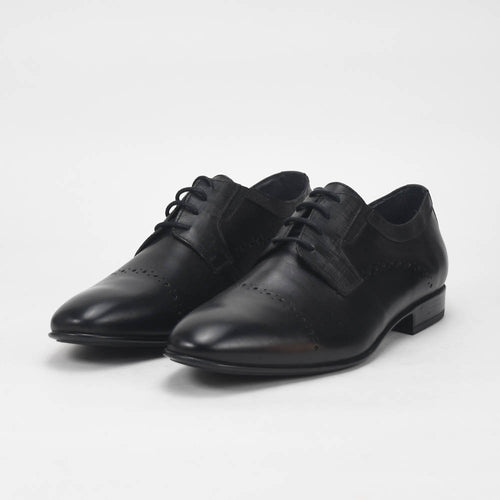 André Chaussures de Ville Élégantes en Cuir Noir Homme