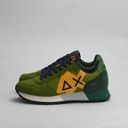 SUN68 Sneakers Jaki Solid en Daim et Textile Homme