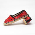 André Espadrilles Motif Bandana Rouge Femme