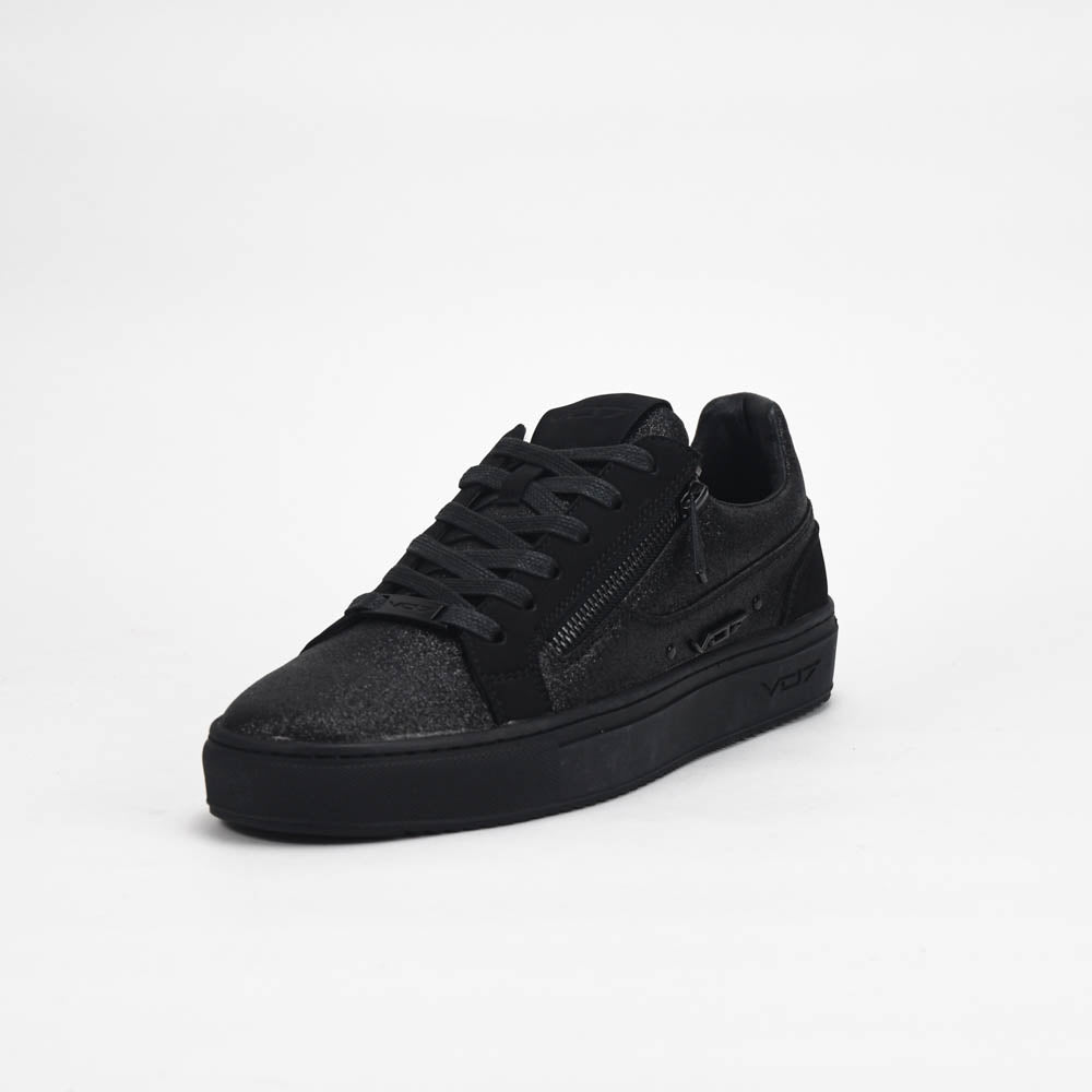 VO7 Baskets Noir à Paillettes Style Urbain Homme