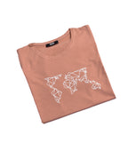 T-shirt True Color Motif Carte du Monde Homme