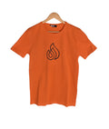 T-shirt ORANGE LOGO NOIR