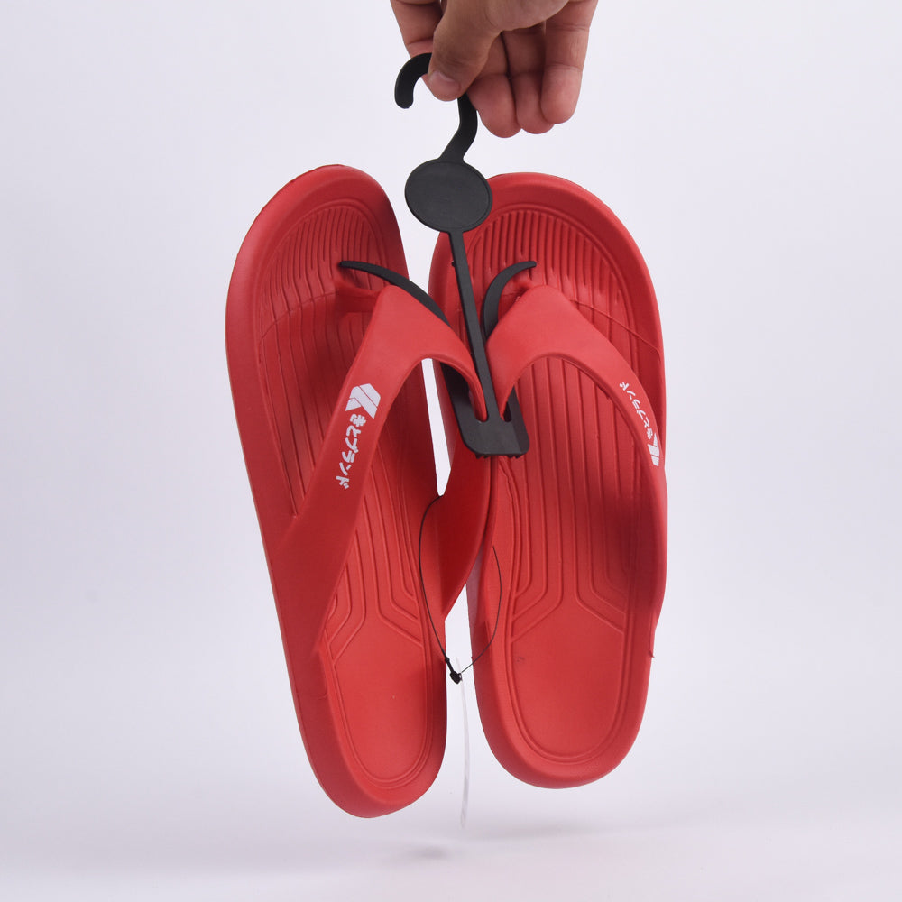 Kito Tongs Confortables Rouge Homme