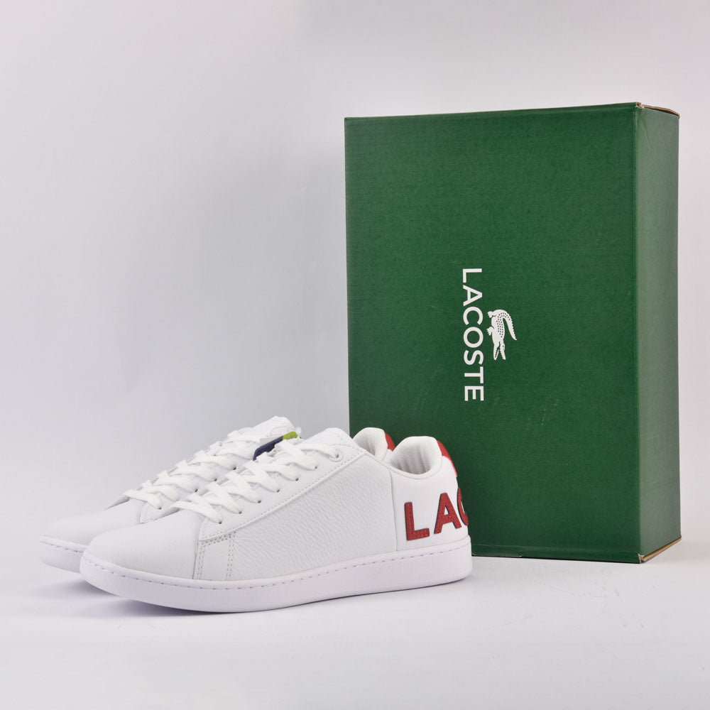 Lacoste Sneakers en Cuir Blanc Style Tennis Homme