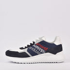 HARMONT AND BLAINE SCARPA UOMO CAMOSCIO  TEX FABRIC BLU  BIANCO  ﻿ 6