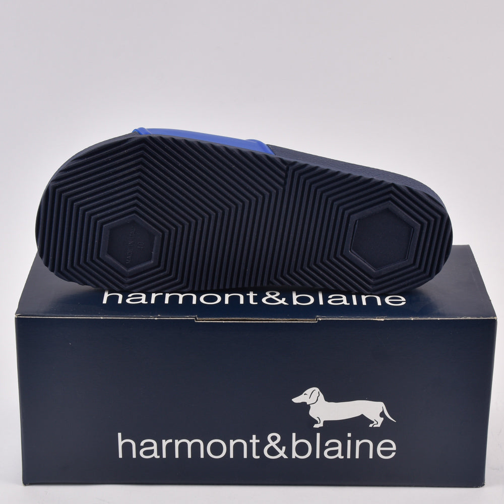 Harmont & Blaine Claquettes Logo Homme Bleu