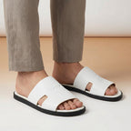 VO7 Mule Sandales Élégantes Blanc Homme