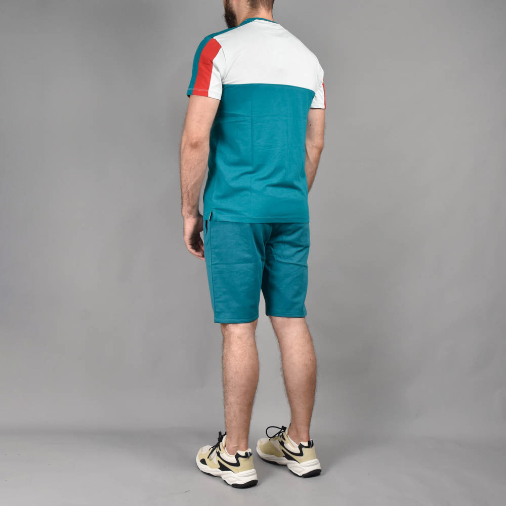 HARD1 Ensemble T-shirt et Short Color-block Homme