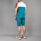 HARD1 Ensemble T-shirt et Short Color-block Homme