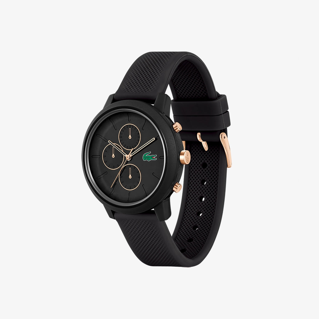 Lacoste Montre Chronographe Bracelet Silicone Élégante Homme