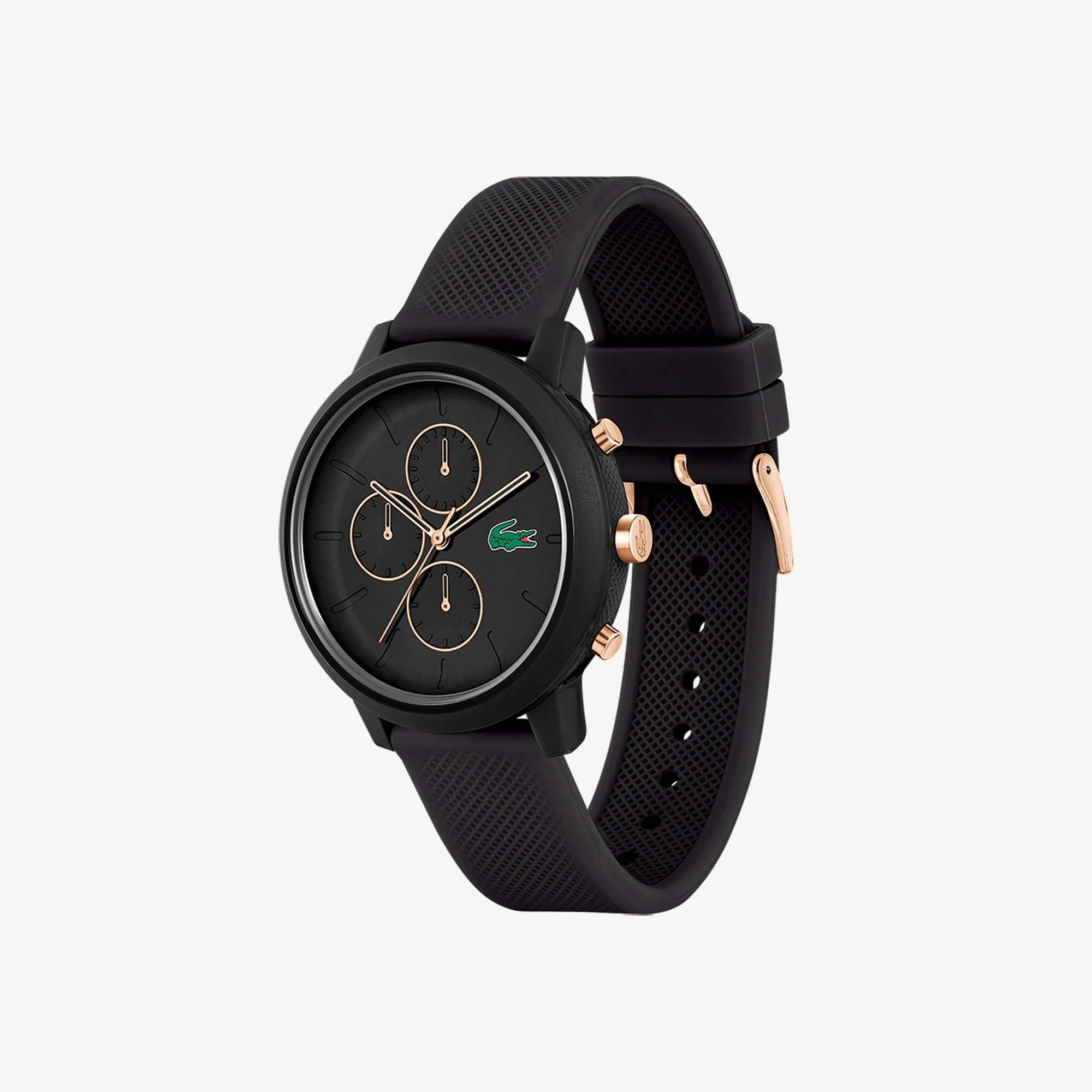 Lacoste Montre Chronographe Bracelet Silicone Élégante Homme