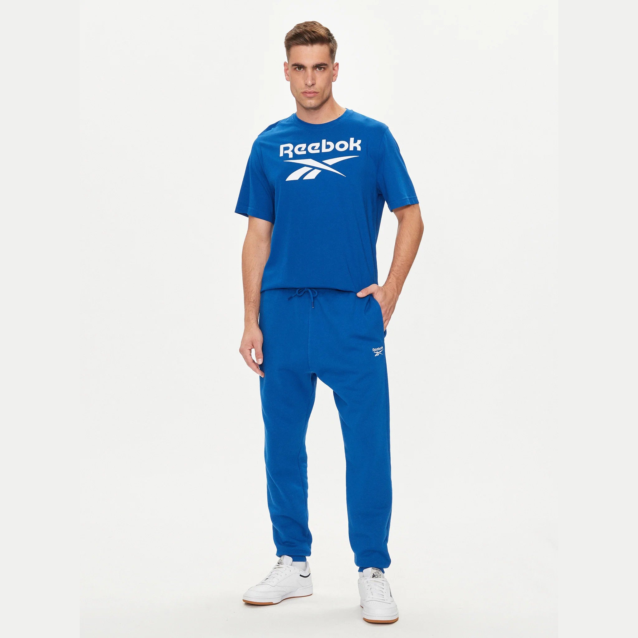 Reebok T-Shirt Logo Classique Bleu Homme