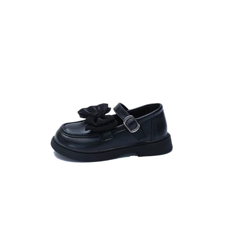 Chaussure Princesse Noir boucle carré noeud papillion ﻿ 5