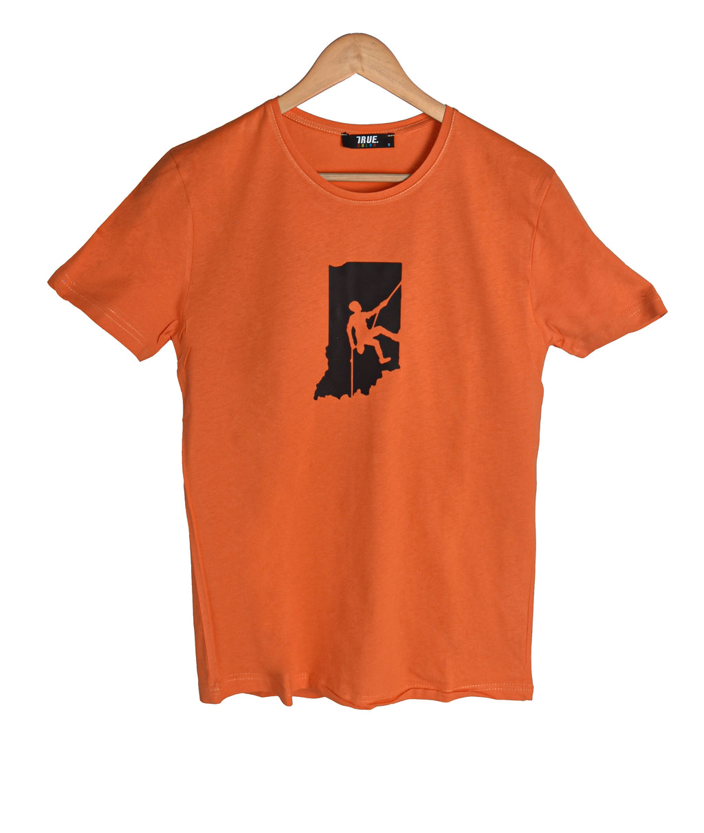 T-shirt orange 1 Alpinisme
