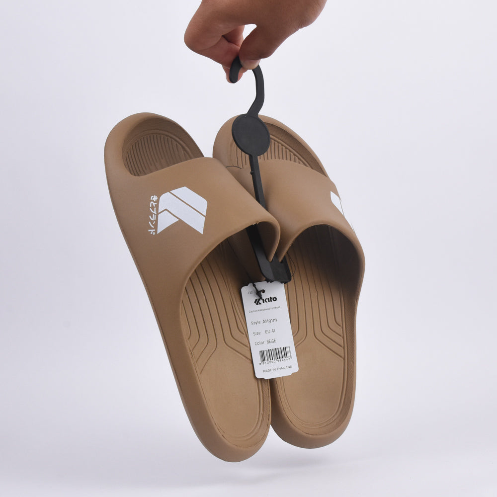 Kito Claquettes Confortables Beige Homme