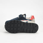 SUN68 Baskets Sneakers à Scratch Enfant Bleu Marine