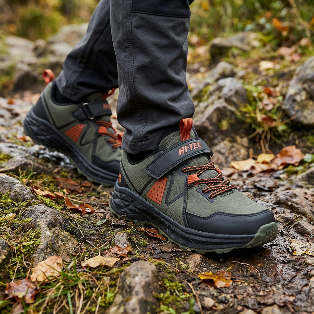 Hi-Tec Geo-Trail Baskets de Randonnée Résistantes Enfant