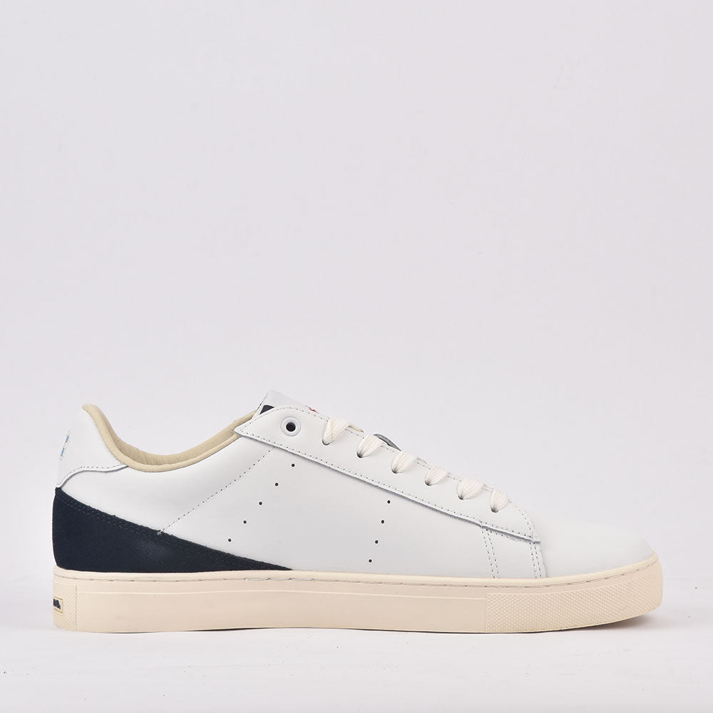 La Martina Baskets en Cuir de Veau Blanc Homme