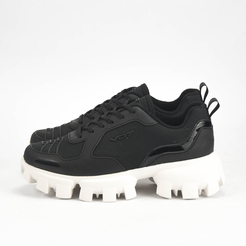 VO7 Baskets Chunky Noir et Blanc Style Urbain Homme