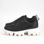 VO7 Baskets Chunky Noir et Blanc Style Urbain Homme