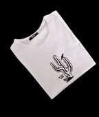 T-shirt BLANC 2  LOGO NOIR WILD LIFE