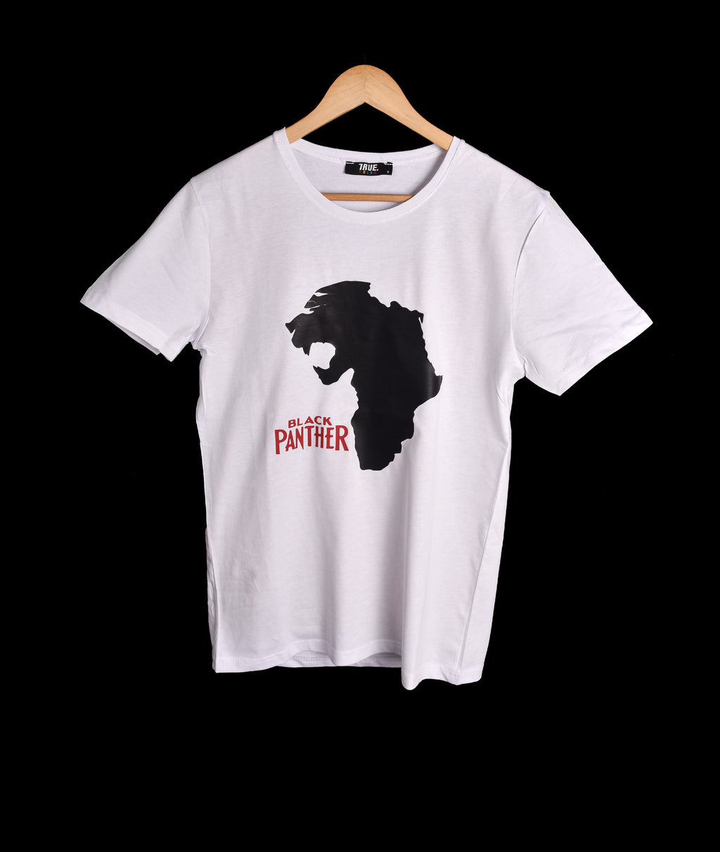 T-shirt BLANC BLACK PANTHER