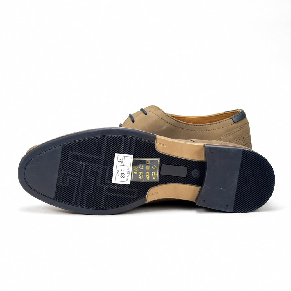 André Chaussures Classiques Cuir Taupe Homme