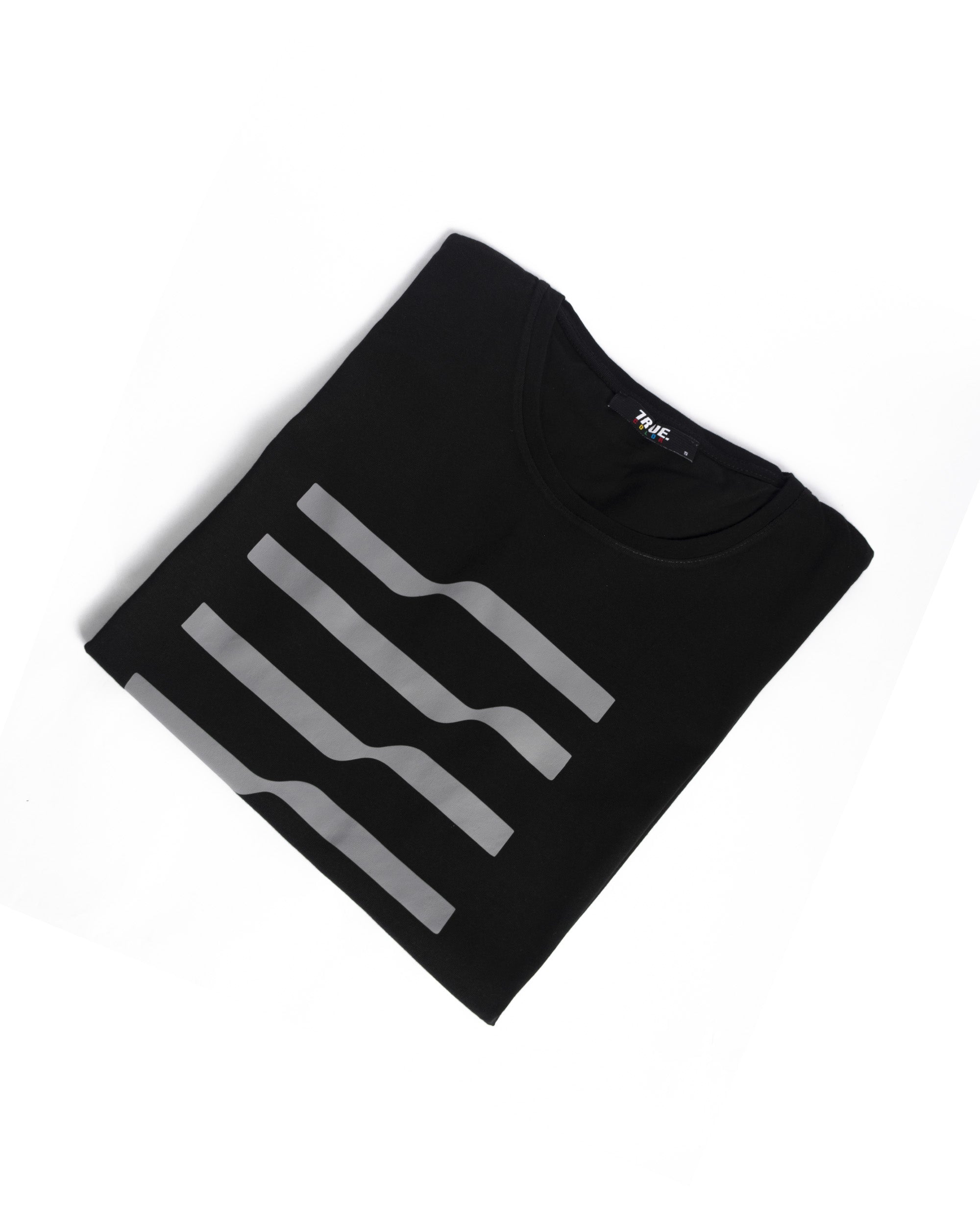 T-shirt NOIR 2 *4 LIGNES *