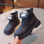 Botte imperméables à lacets Noir Enfants ﻿ 1