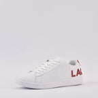 Lacoste Sneakers en Cuir Blanc Style Tennis Homme