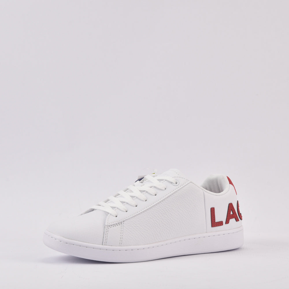 Lacoste Sneakers en Cuir Blanc Style Tennis Homme