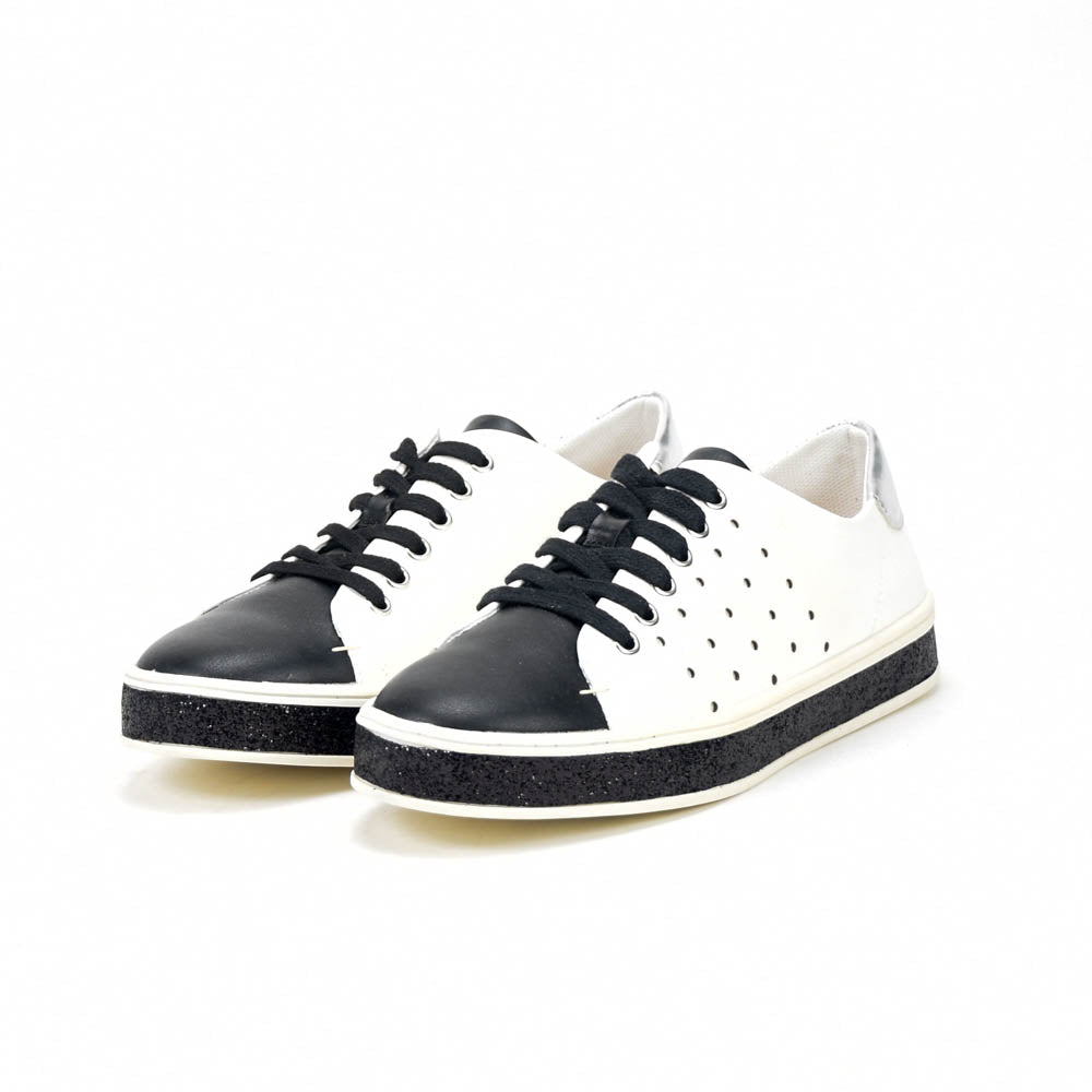 André Baskets Basses Bicolores Élégantes Femme
