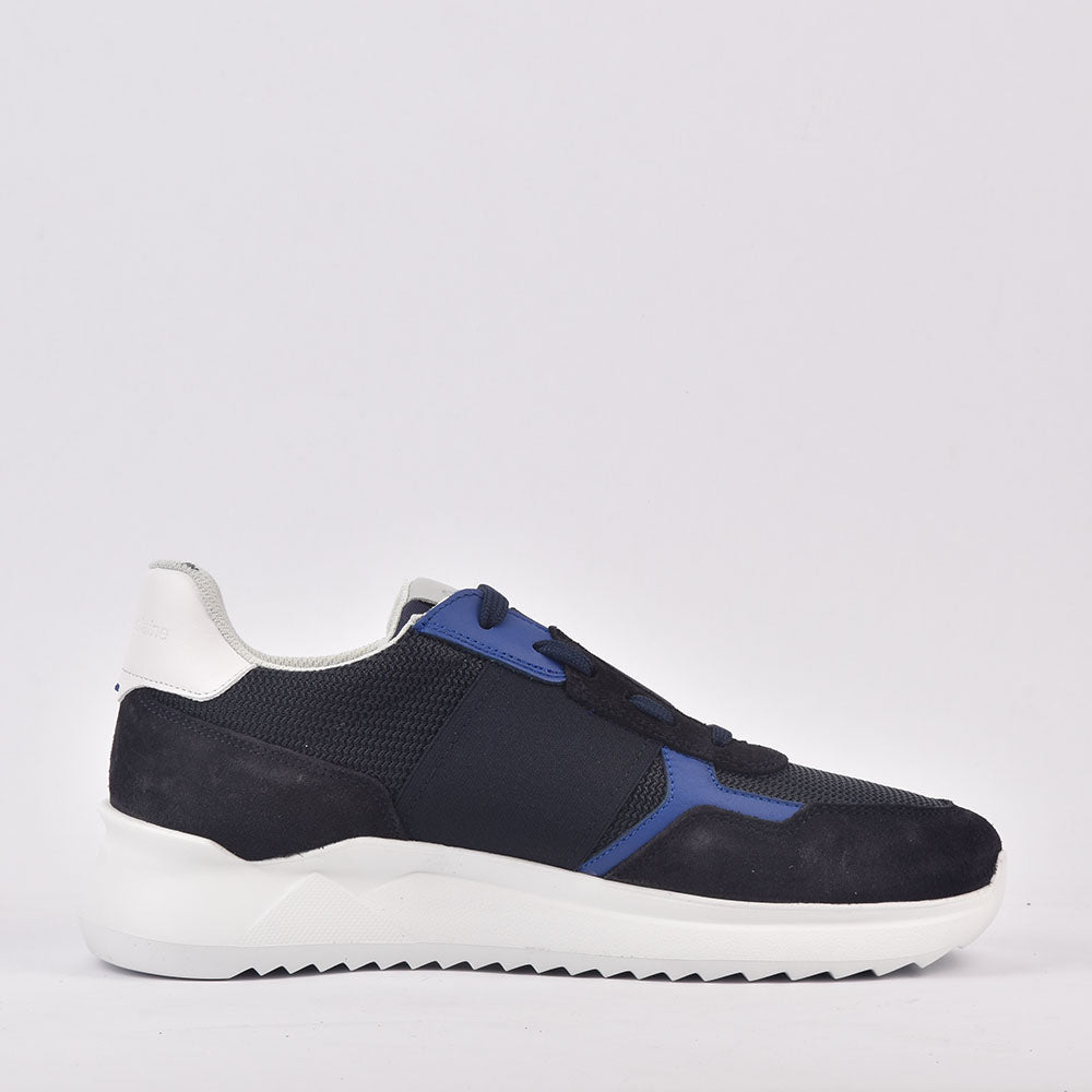 HARMONT AND BLAINE SCARPA UOMO CAMOSCIO TEX FABRIC BLUU﻿ 5