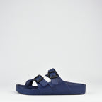 Kito Claquettes Boucles Confortables Bleu Marine Homme