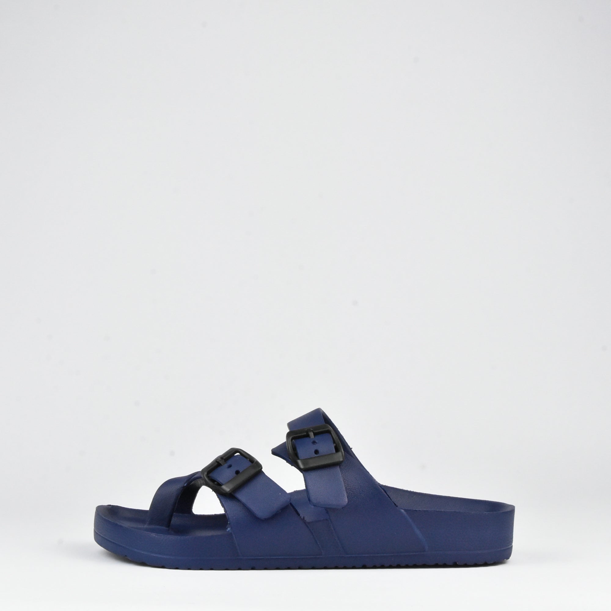 Kito Claquettes Boucles Confortables Bleu Marine Homme