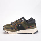 Pepe Jeans Sneakers Kenton Kaki et Noir Homme