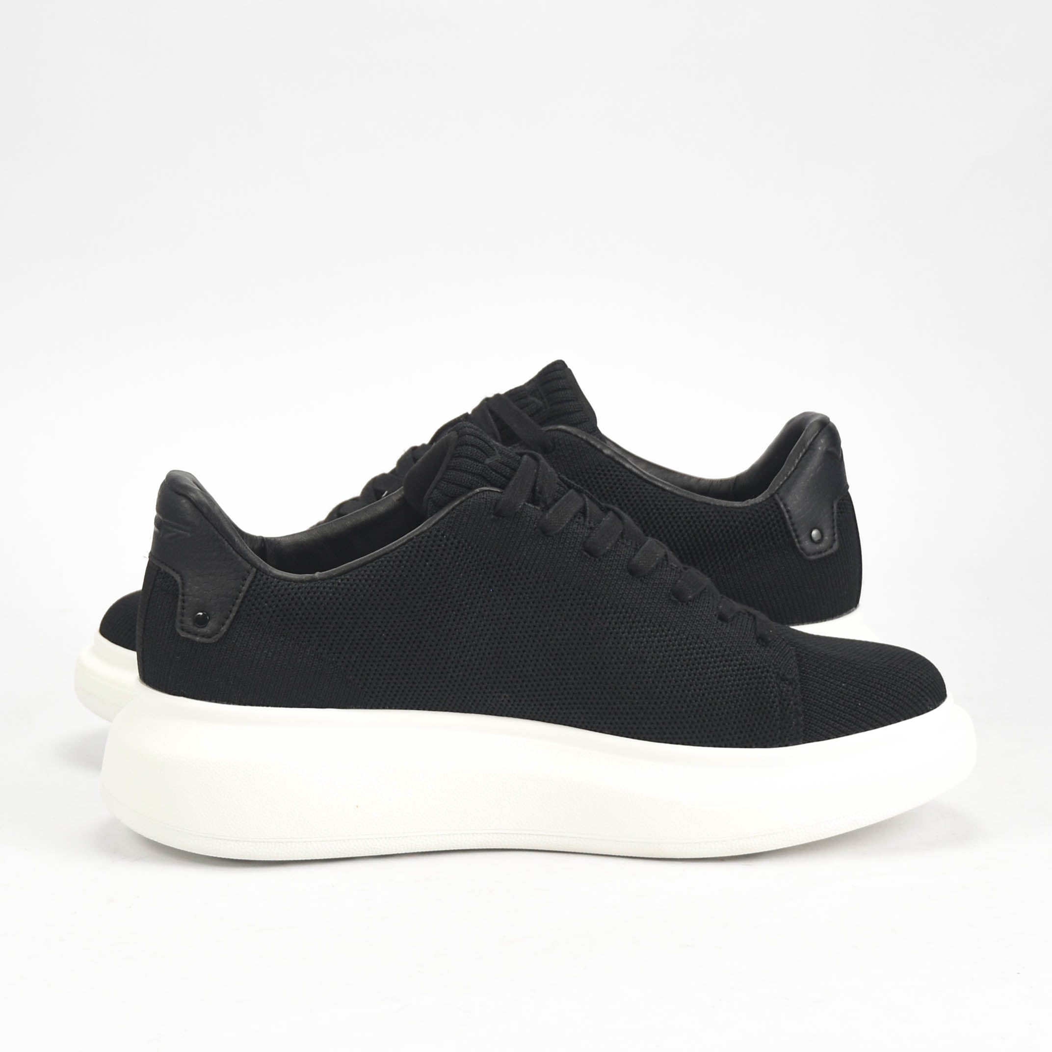 VO7 Baskets Elysee Knit Noir Confortables Homme