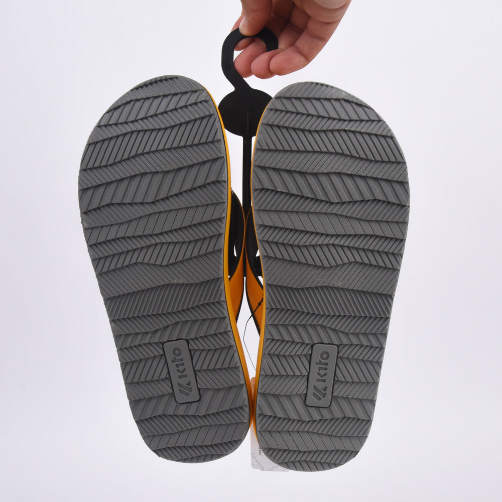 Kito Tongs Confortables Jaunes Homme