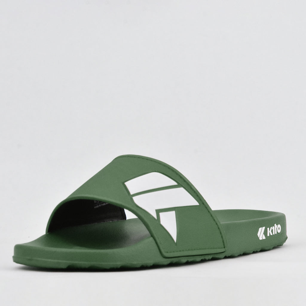 Kito Claquettes Olive Confortables pour Homme