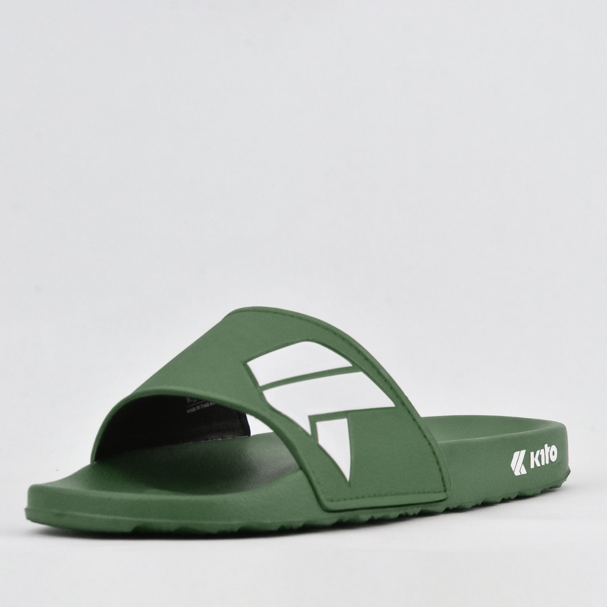 Kito Claquettes Olive Confortables pour Homme