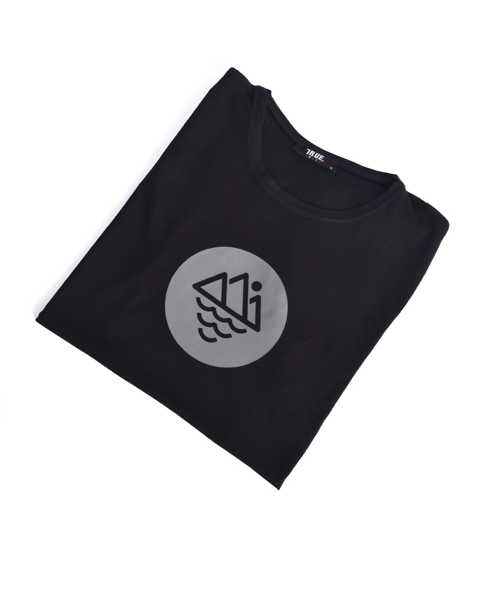 T-shirt NOIR MOTIF *LA PLAGE*