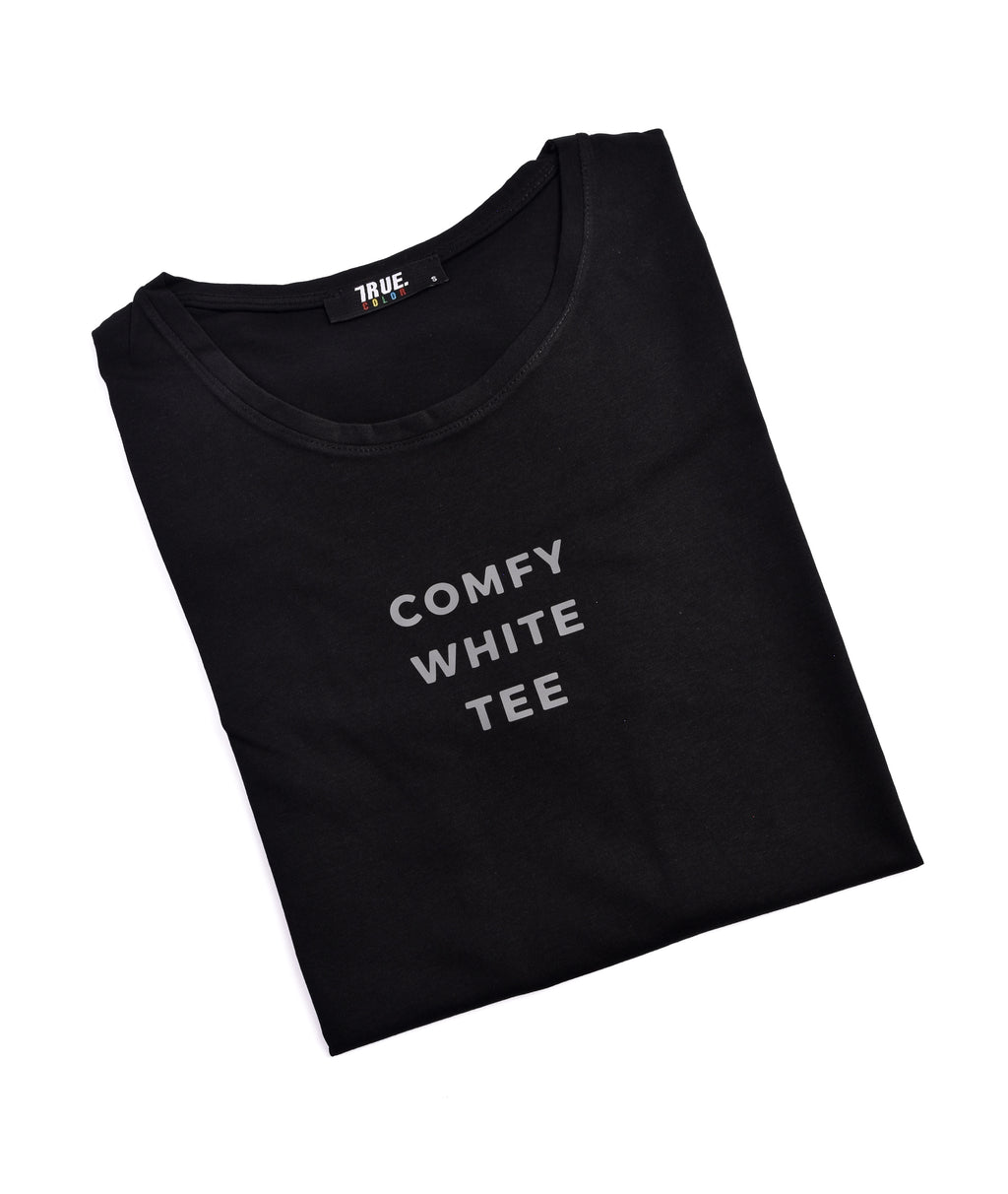 T-shirt NOIR *COMFY WHITE TEE*