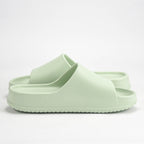 Peak Claquettes Slippers Confortables Vert Amande Femme
