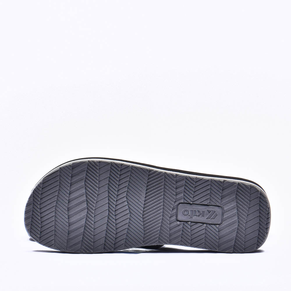 Kito Claquettes Tongs Confortables Noir Homme