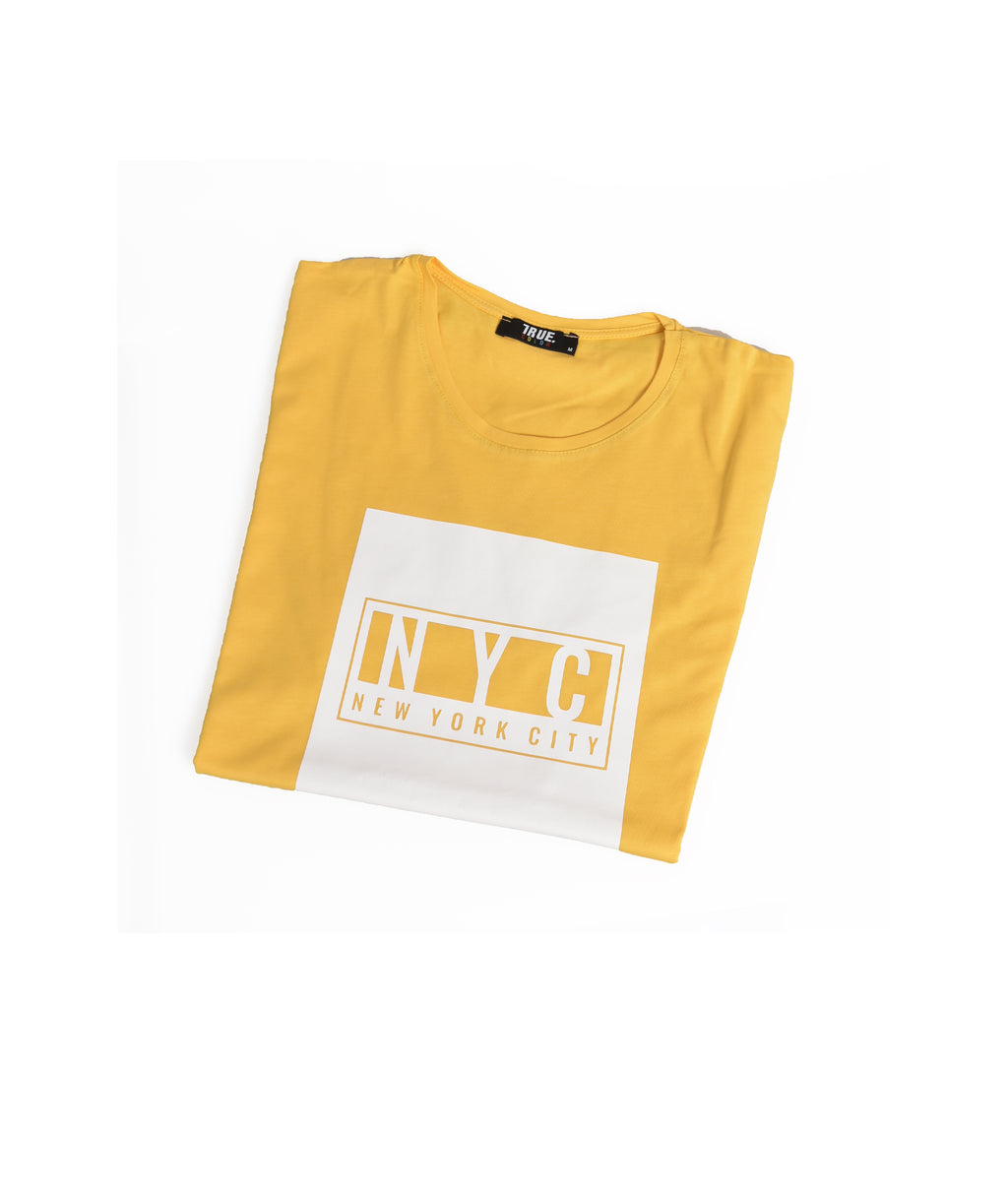 T-shirt JAUNE  NYC