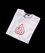 T-shirt BLANC  LOGO ROUGE 2