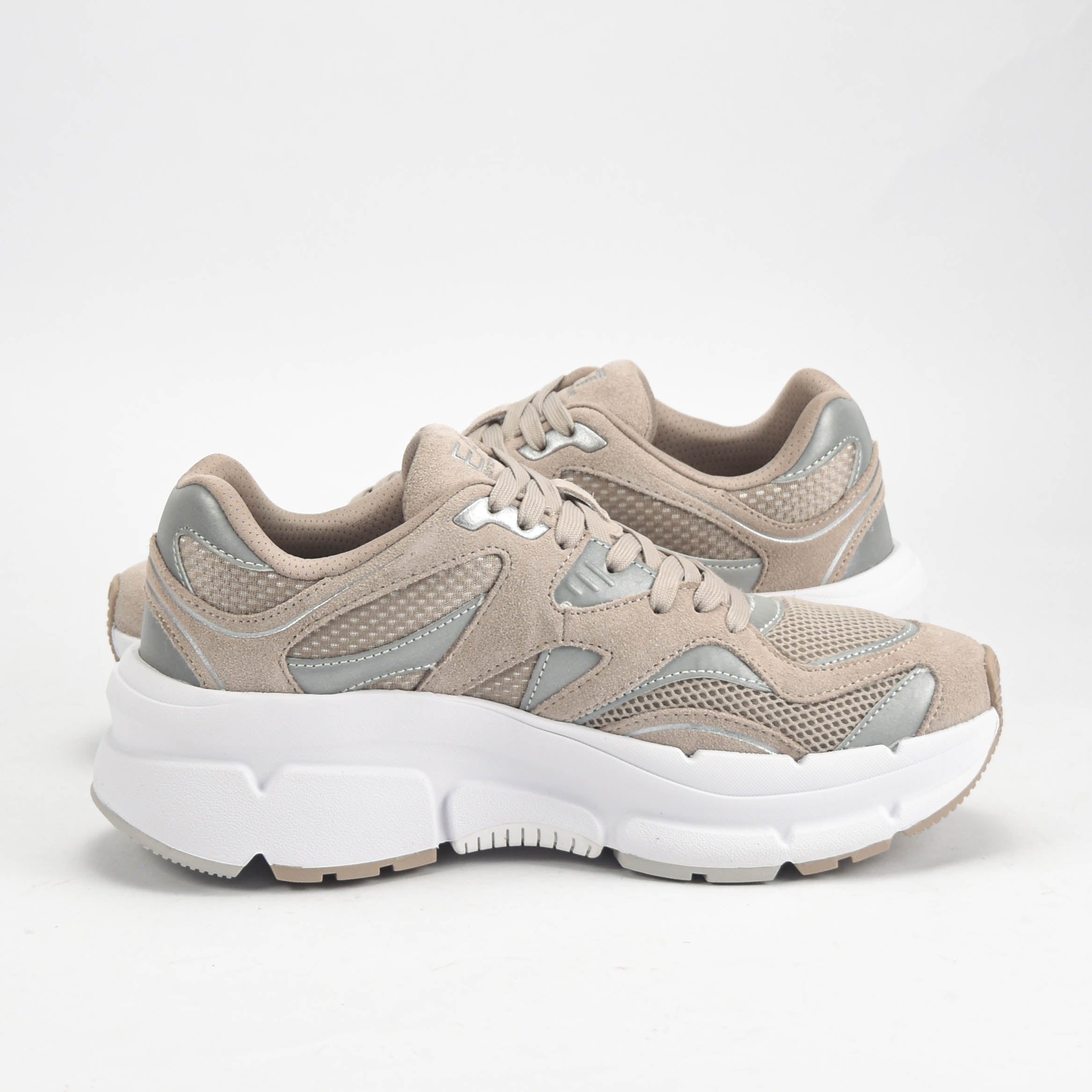 EA7 Emporio Armani Sneakers Beige Respirants Homme