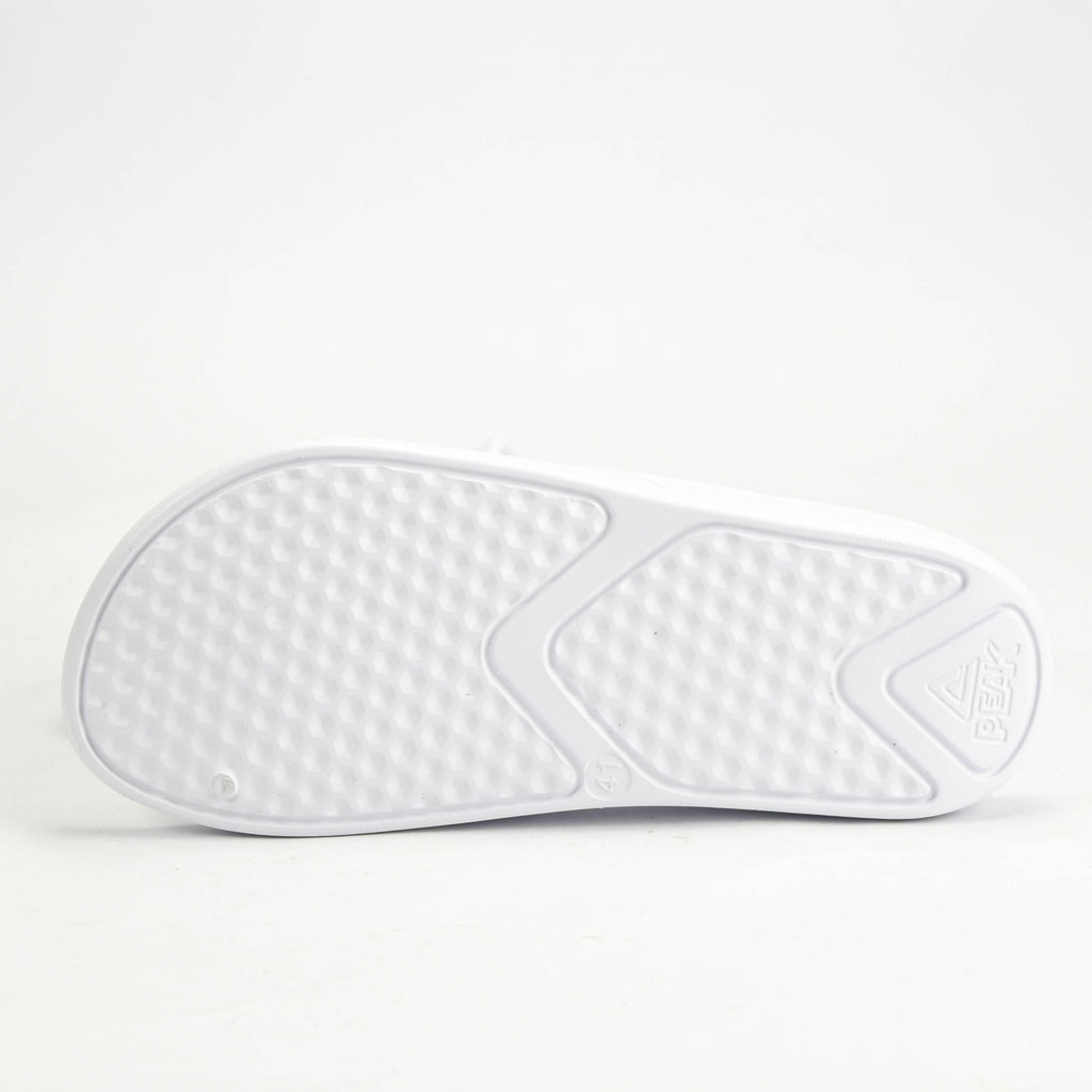 Peak Claquettes de Sport Légères Blanches Homme