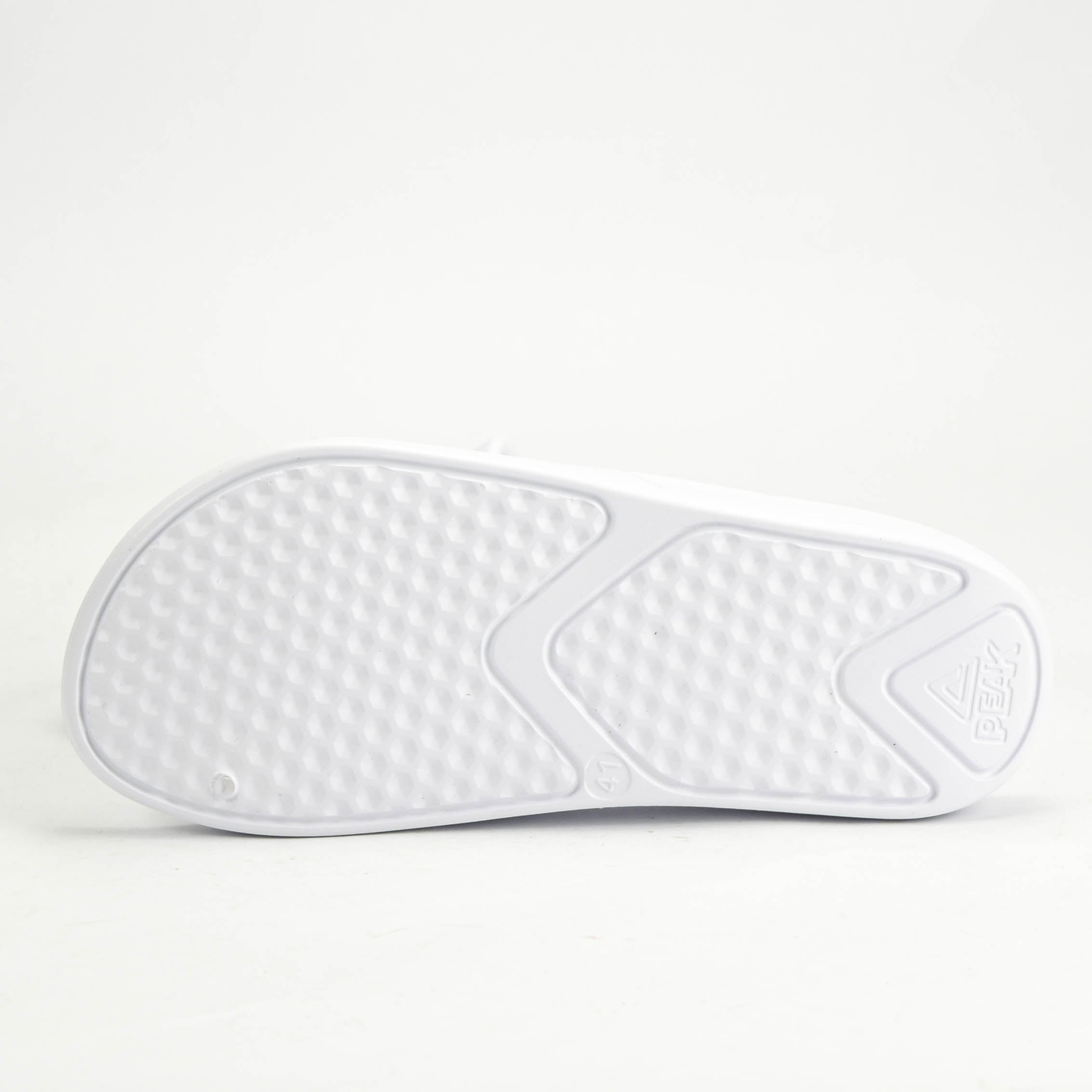 Peak Claquettes de Sport Légères Blanches Homme