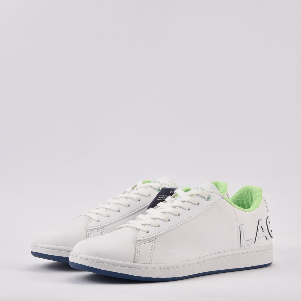 Lacoste Carnaby Evo Baskets en Cuir Blanc Homme